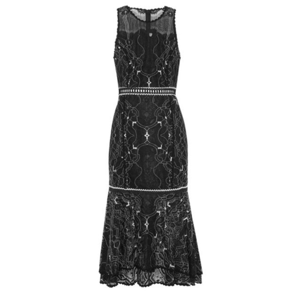 NWT Jonathan Simkhai Black Lace Dress - Size 2